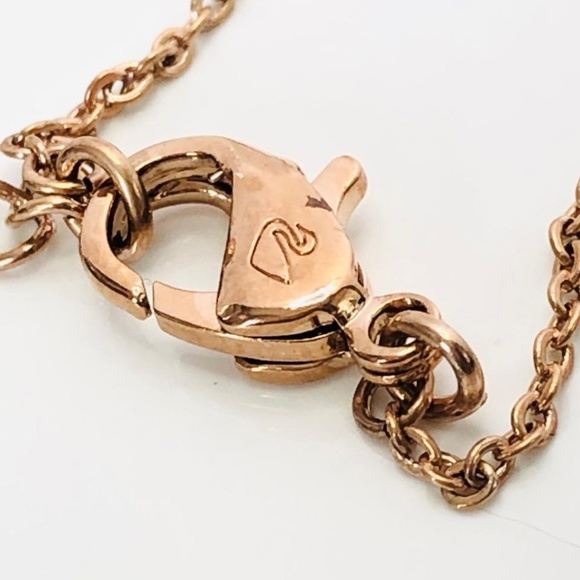 NEW Swarovski Rose Gold Black Crystal Swan Necklace with Box - Picture 4 of 4